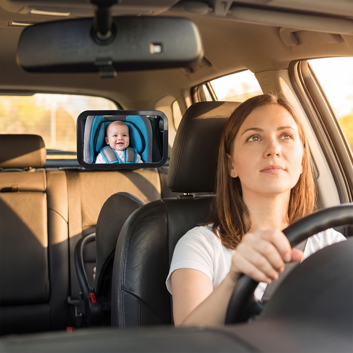 Adjustable Baby Car Back Seat Mirror lifestyle