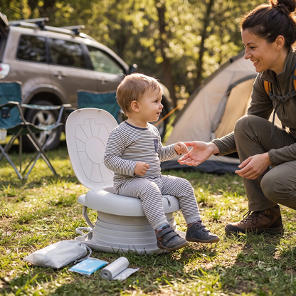 Travel Potty Gray lifestyle