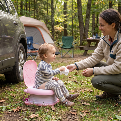 Travel Potty Pink lifestyle