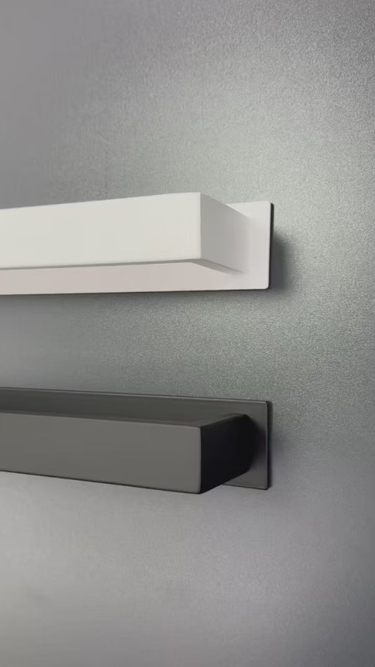 Black No-Drill Adhesive Towel Rack